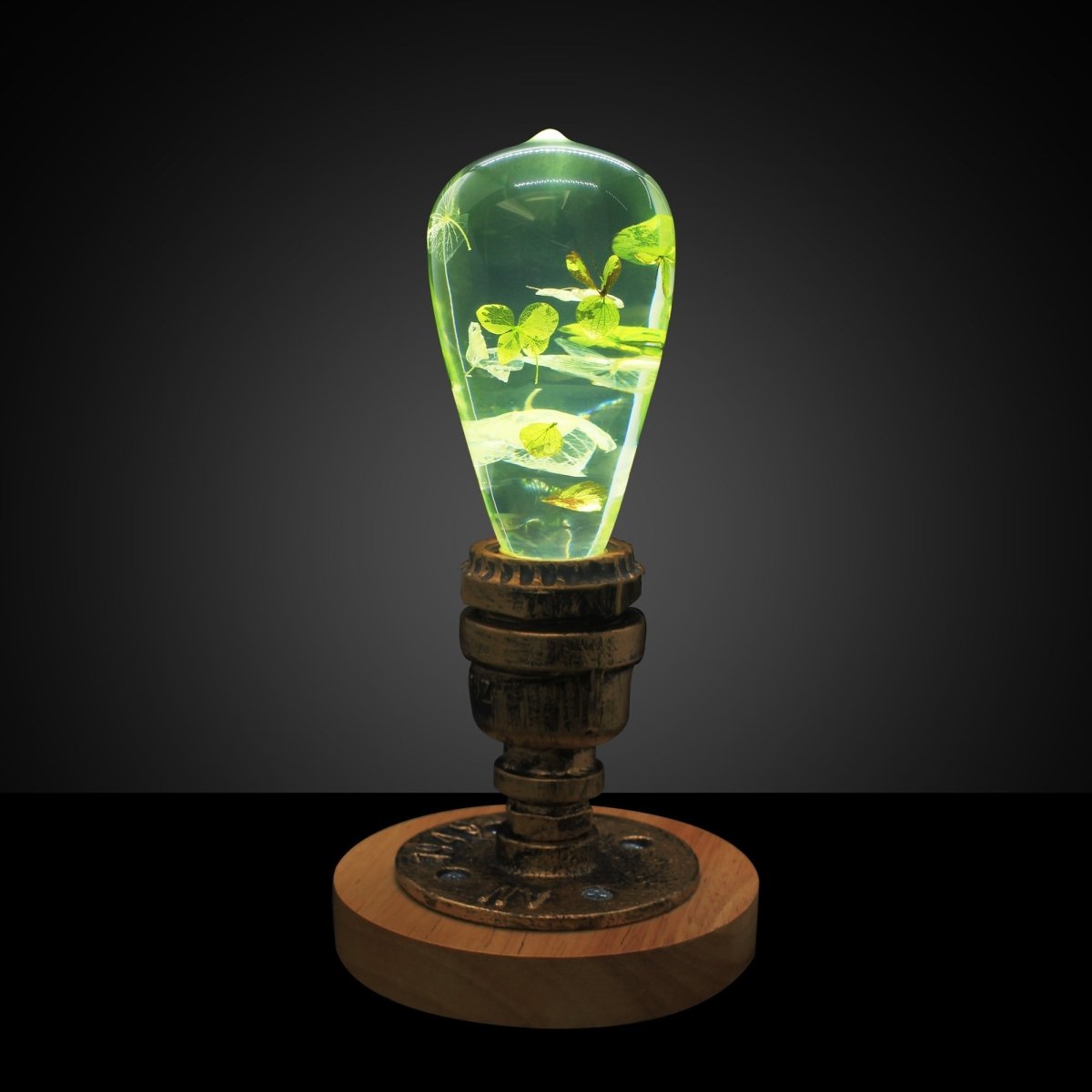 Resin LED Lightbulb - White Hydrangea - Cosas y Punto