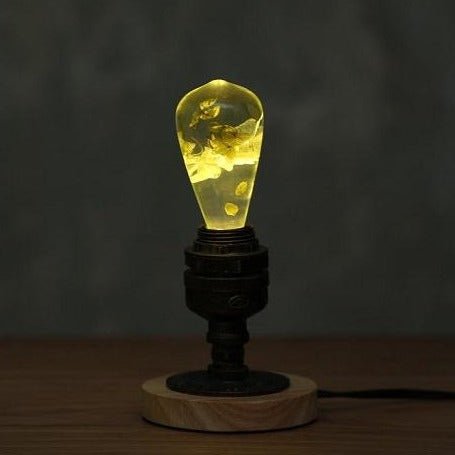 Resin LED Lightbulb - White Hydrangea - Cosas y Punto