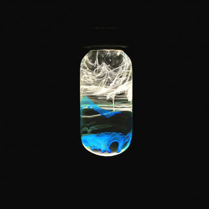 Resin LED Lightbulb with Lamp - Blue - Cosas y Punto