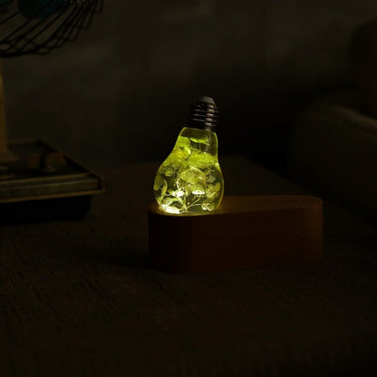 Resin LED Lightbulb - Yellow Hydrangea - Cosas y Punto