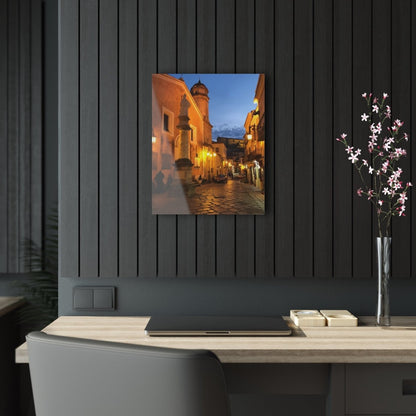 Sarconi, Italy at night on Acrylic Glass Wall Art - Cosas y Punto