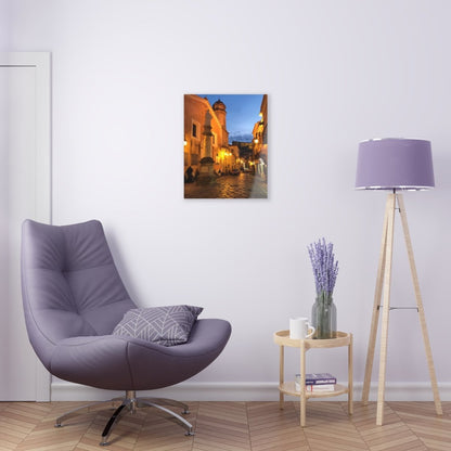 Sarconi, Italy at night on Acrylic Glass Wall Art - Cosas y Punto