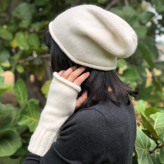 Snow Essential Knit Alpaca Beanie - Cosas y Punto