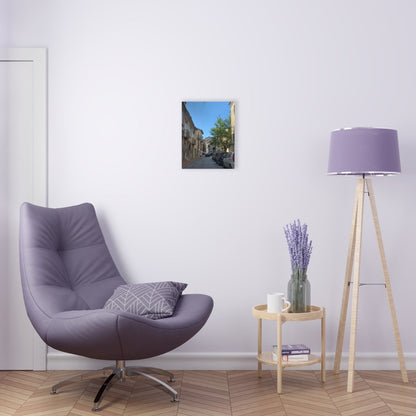 Street in Matera, Italy on Acrylic Glass Wall Art - Cosas y Punto