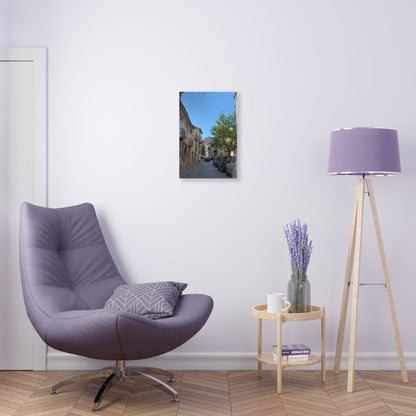 Street in Matera, Italy on Acrylic Glass Wall Art - Cosas y Punto