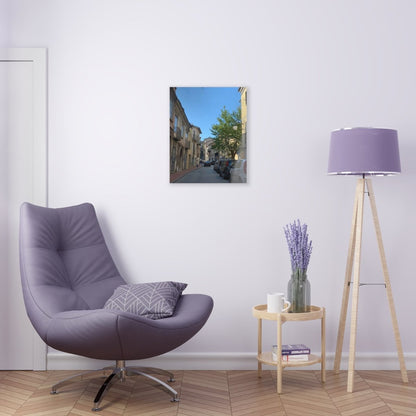 Street in Matera, Italy on Acrylic Glass Wall Art - Cosas y Punto