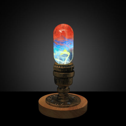 Vintage Retro Light Base with Resin LED Lightbulb - Cosas y Punto